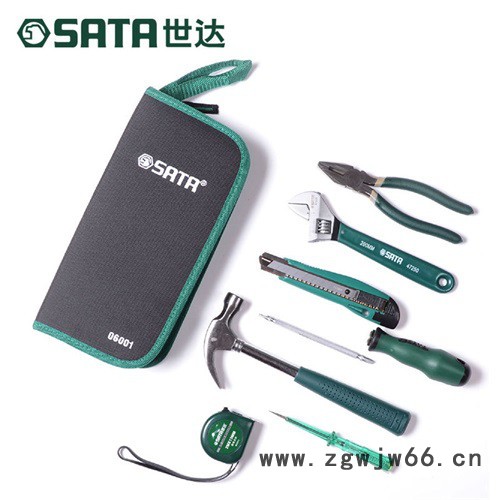 Sata/世达 五金工具包基本维修家庭7件组套工具箱手动家用套装组合06001现货图4