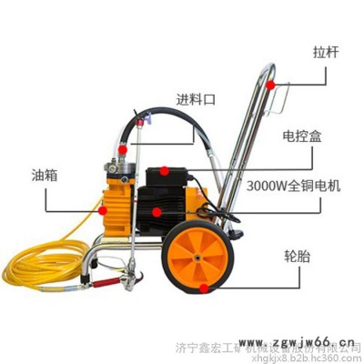 高压无气喷涂机 XH-600C电动防水涂料喷涂机 涂料无气喷涂机