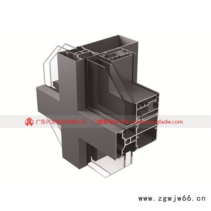 佛山兴发铝材 氟碳喷涂幕墙铝型材|国标幕墙龙骨图5