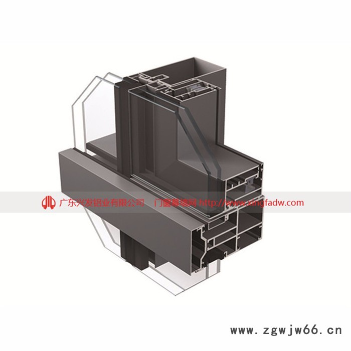 佛山兴发铝材 氟碳喷涂幕墙铝型材|国标幕墙龙骨图2