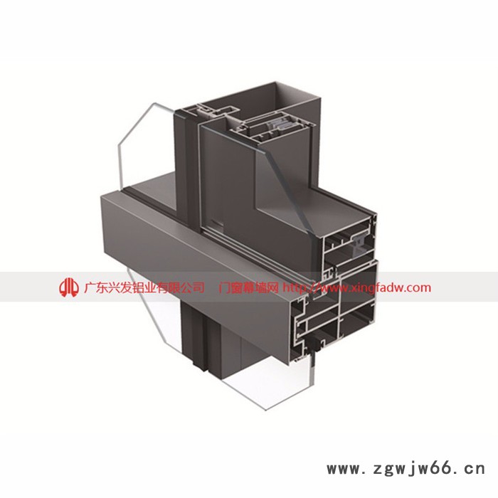 佛山兴发铝材 氟碳喷涂幕墙铝型材|国标幕墙龙骨图3