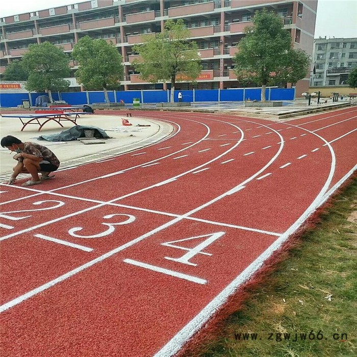 塑胶跑道球场  塑胶跑道喷涂机 室外塑胶跑道 亚君体育图3