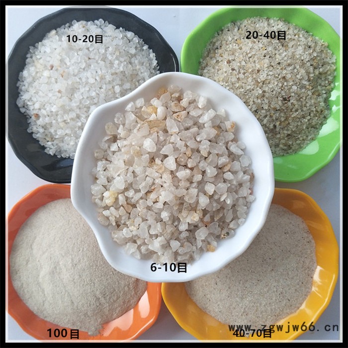 双万特现货石英砂填料 20-40耐火材料石英砂 雪花白石英砂图2