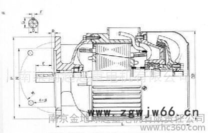 建筑电机 锥形电机  南京起重电机花键轴头 YEZ  112S-4  3.0KW图3