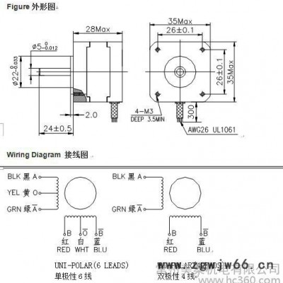 供应美桑2相混合式步进电机35系列