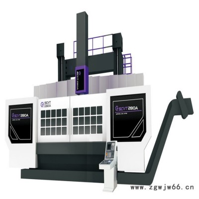 福建成功机床SCVT350双柱数控单刀架立车   直流电机驱动   工作台热对称结构