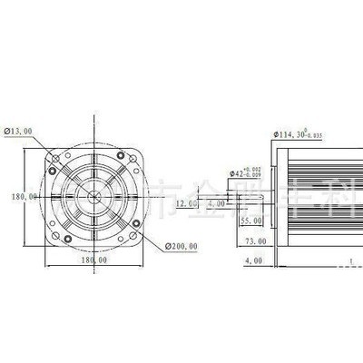 工厂订做、3600W直流电机、3600W直流马达、高温防水直