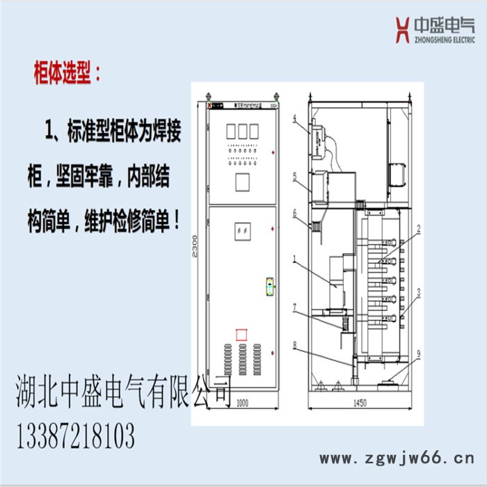 【湖北中盛】 280KW交流软启动柜适用高压鼠笼异步电机高压固态软启动柜图3