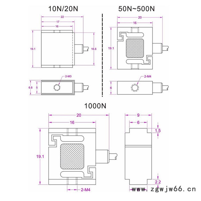 小型弹簧拉力测量传感器20N/10N怎么测量弹簧拉力大小2kg/1kg图3