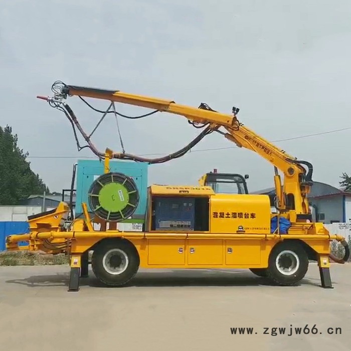 海天路矿  湿喷机车 湿喷机台车 混凝土湿喷机车 隧道湿喷机车 双喷头湿喷机车图5