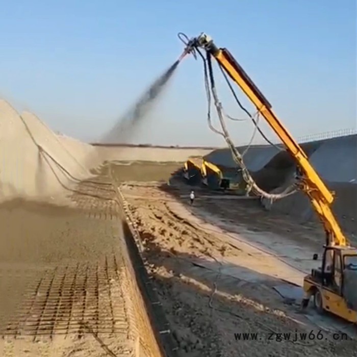 海天路矿 混凝土湿喷机械手 双喷头液压湿喷机厂家 车载混凝土湿喷台车图2