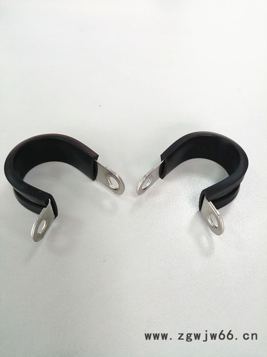 北京易科橡胶管夹 不锈钢R型管夹  线卡 骑马卡