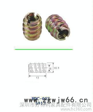 促  直销 M6直通缺口 开口 铁内外牙 预埋图3