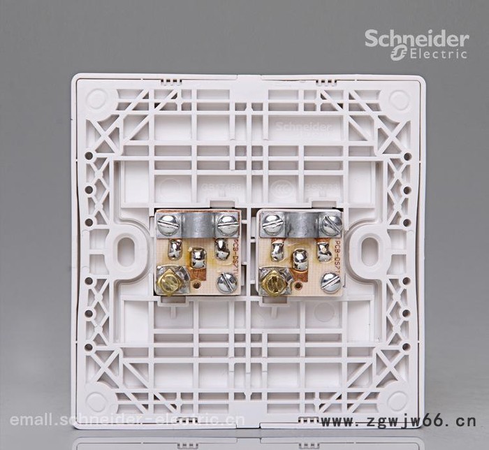 施耐德E8232TV 丰尚双联75Ω电视插座(直通贯穿连接型图2