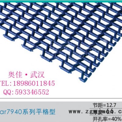 各类输送机链板 网链 食品爬坡输送机 塑料平格平板滚珠网链