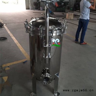 单袋式过滤器呼和浩特 保安过滤器170*450 多袋式卡箍过滤器