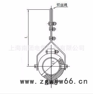 **南团铝合金悬挂式电缆固定夹具 JGX电缆抱箍 110-120单芯缆夹具 高压电力金具 砂型铸造铝合金加工