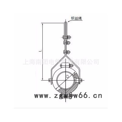 **南团铝合金悬挂式电缆固定夹具 JGX电缆抱箍 110-120单芯缆夹具 高压电力金具 砂型铸造铝合金加工