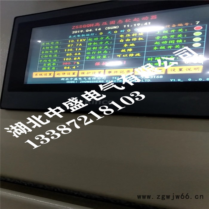 湖北中盛710KW/10KV高压电机启动柜价格  电动机起动高压固态软起动装置图2