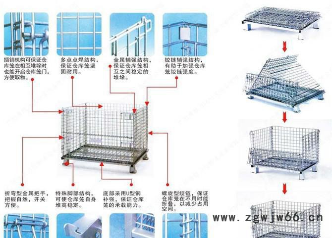 保质量，保技术，保服务【金属网箱定做】浙江品牌 仓储铁框图3