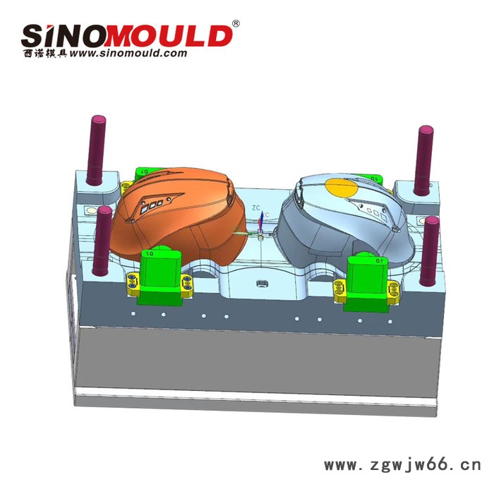 西诺 塑料头盔模具注塑模具成型加工制造图4