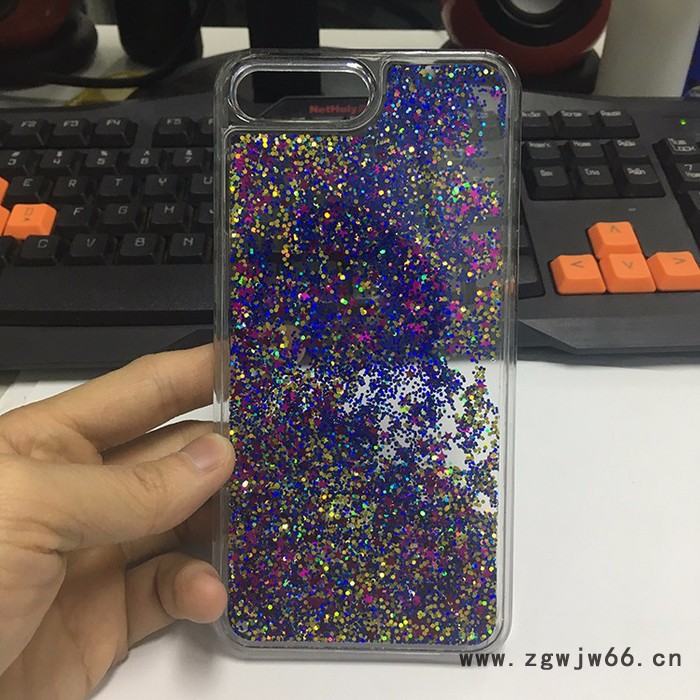 流沙手机壳 星星 闪粉 可开模具 iphone6/7厂家加工定制灌油液态流沙手机壳图3