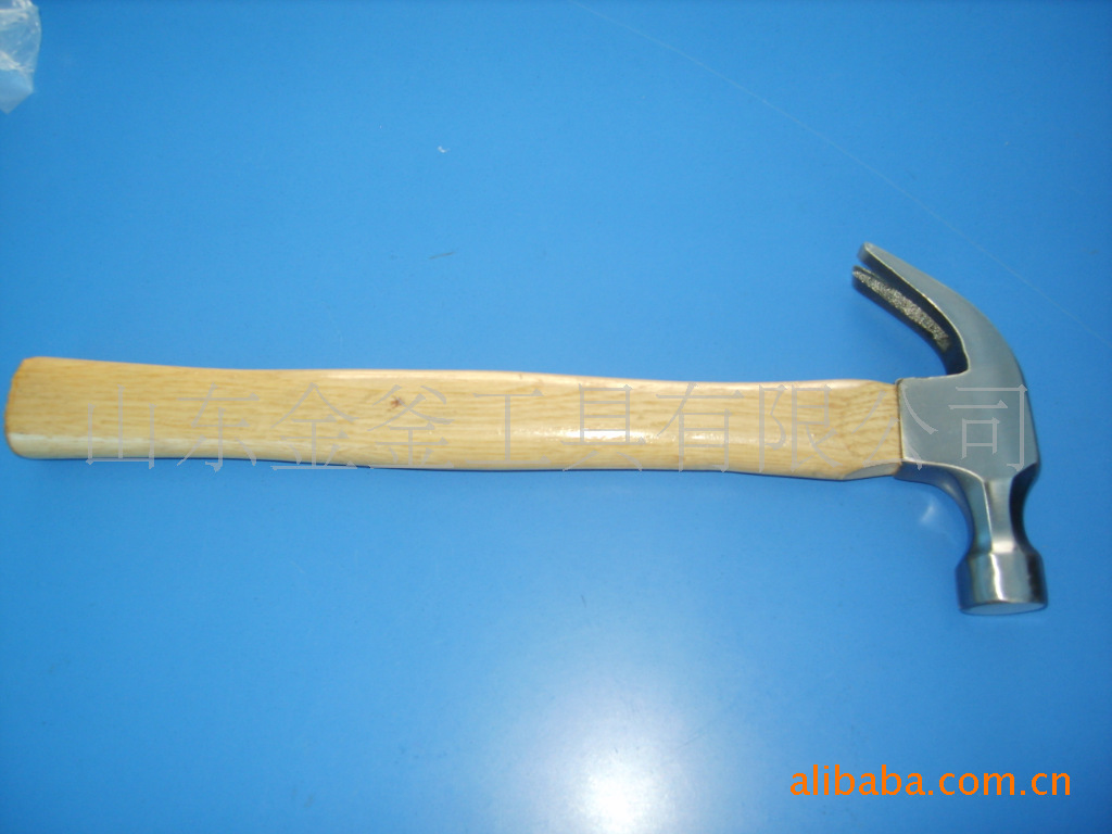 claw hammer with wooden handle