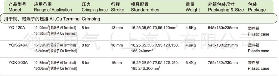 YQ-120A等参数