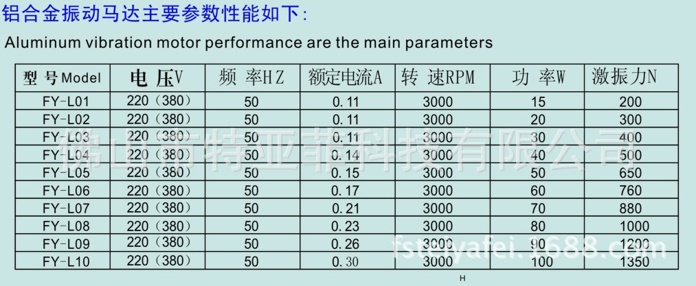 振动电机资料2