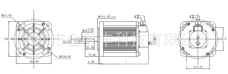 180无刷直流电机安装图纸_看图王