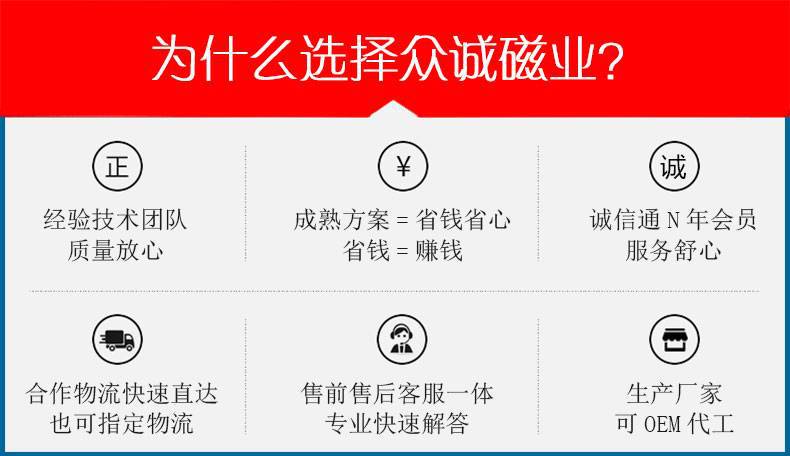 众诚磁业公司优势