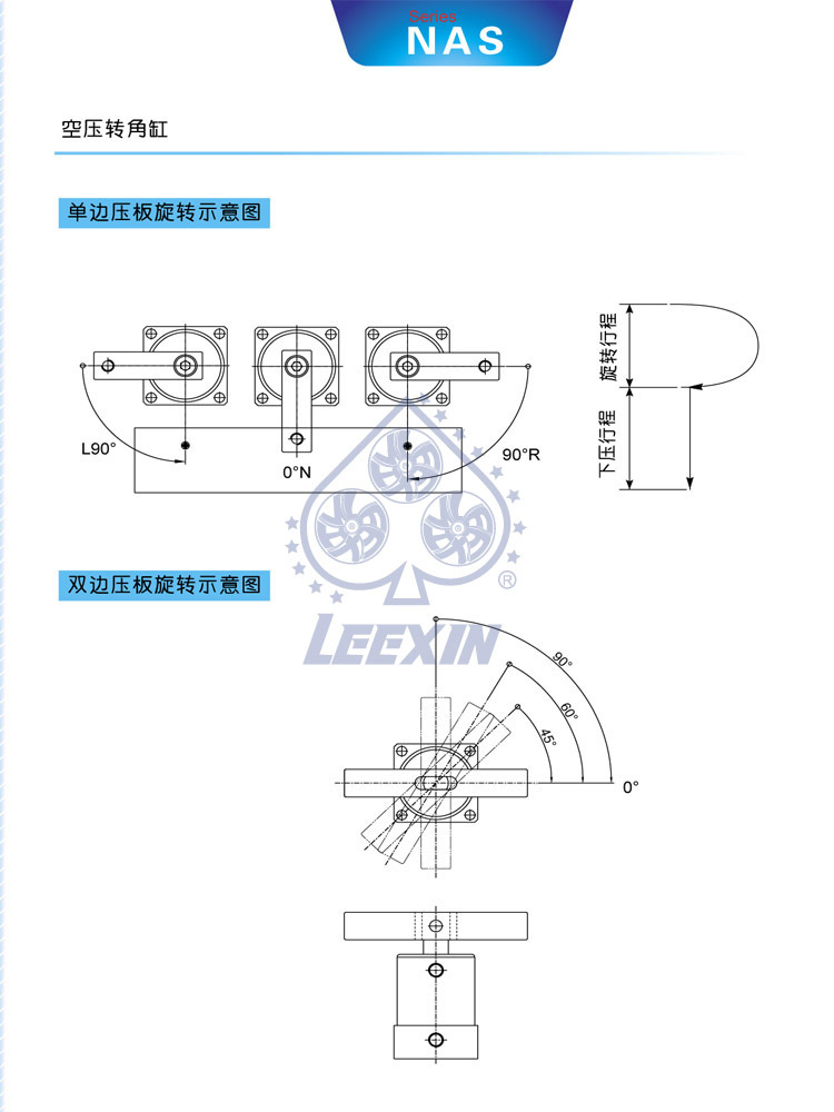 空压转角缸2
