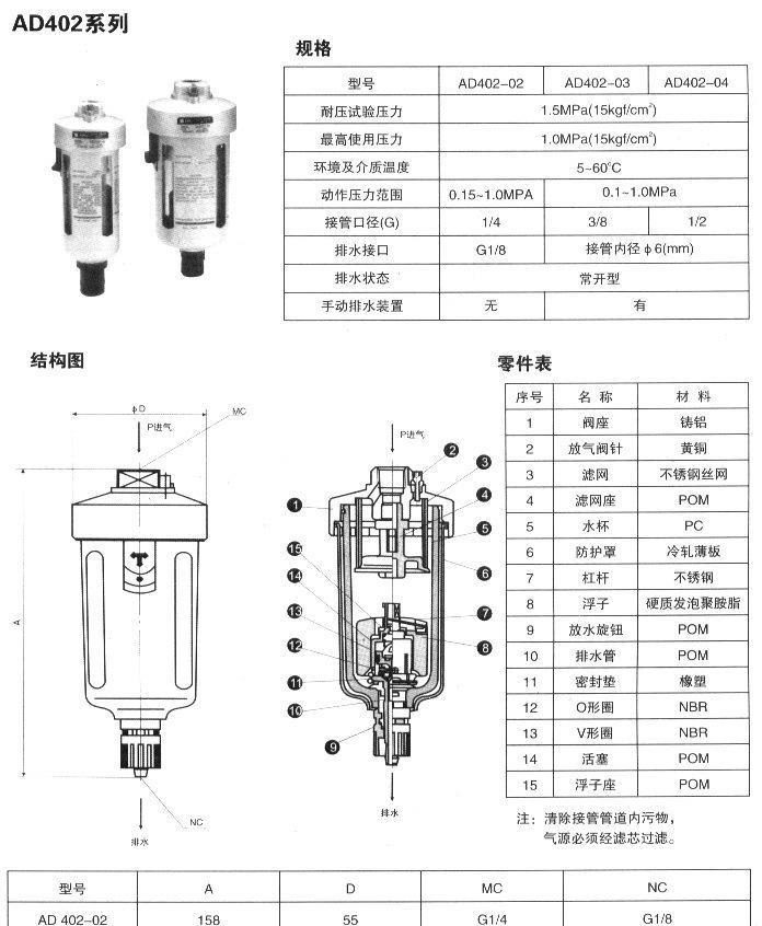 AD 排水器