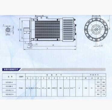 YZZ132M-4 11KW电磁制动三相异步电动机图2