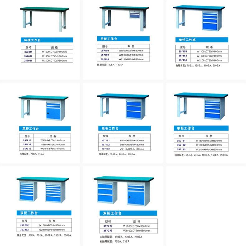 标准工作台款式