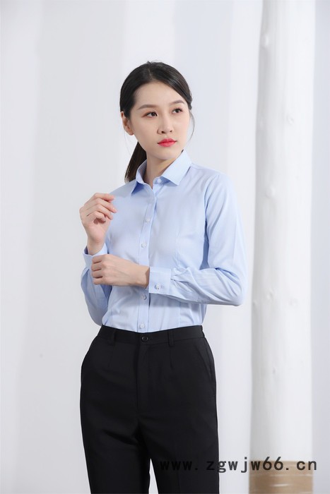 绣女织梦女免烫衬衣工作服 厂家定制 2020款白领免烫衬衫商务休闲**