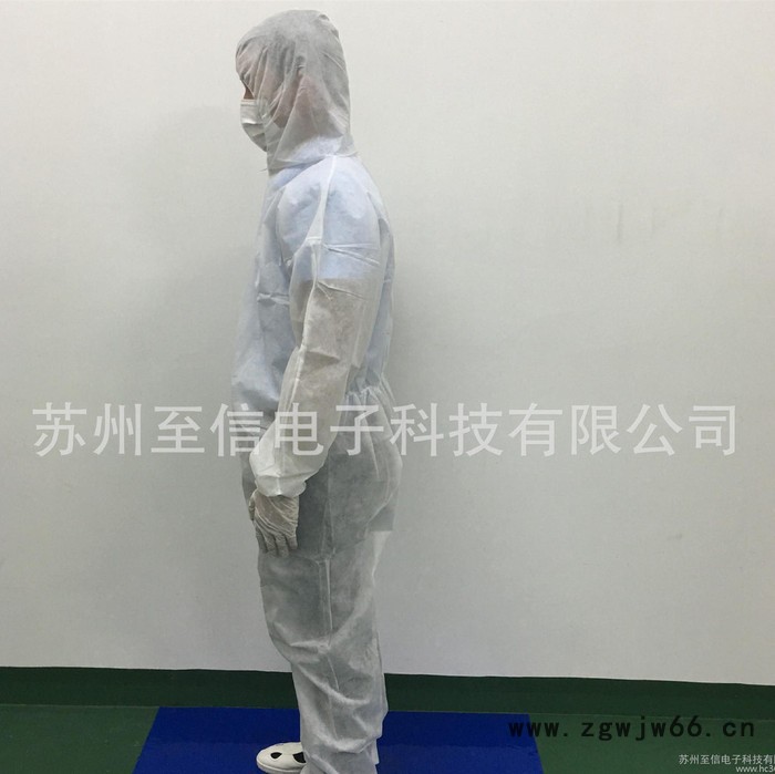 一次性无纺布防护服  防尘衣服  隔离连体服  无尘车间工作服