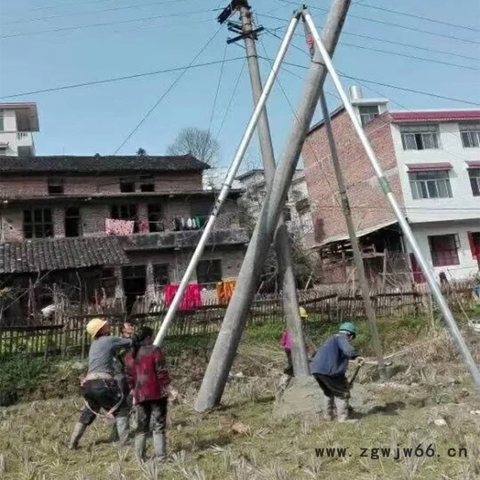 悍博水泥杆立起杆器三脚架立杆机铝合金三角架电线杆立杆机图3