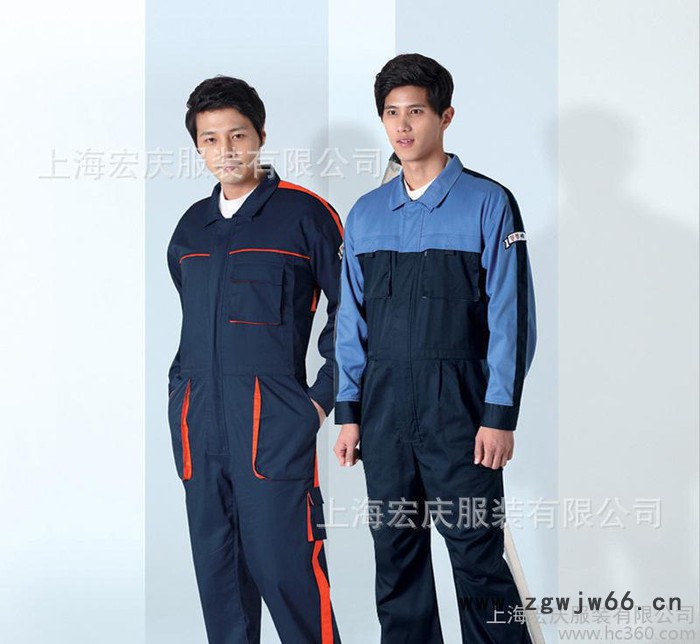 全棉连体工服订做 工程 船厂 维修 工作服定制劳保服直销