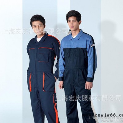 全棉连体工服订做 工程 船厂 维修 工作服定制劳保服直销