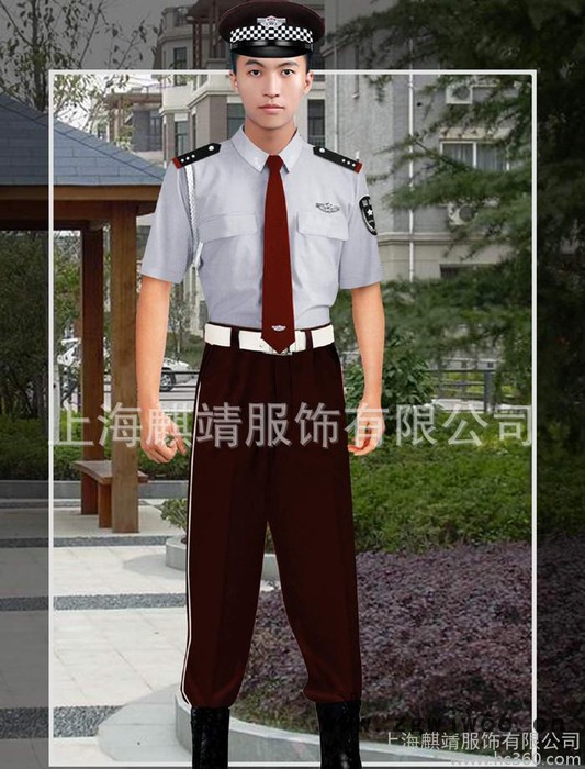 订做上海保安服工作服社区物业保安服定做  麒靖服装厂图2