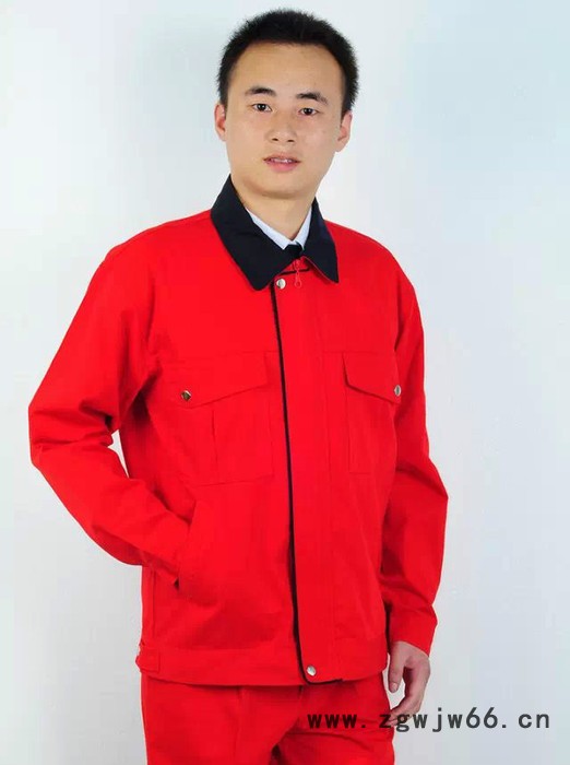 YLSM重庆冬季厚型帆布(YXH-0084)纽扣套装工作服绣字 现货批发S M L XL XXL XXXL 6个尺码图1