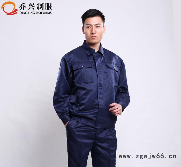 特价深蓝色防酸工作服防腐蚀性工装套装化工厂特种防护服直销图2