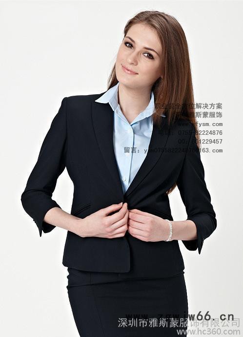 2016秋装新款职业装 OL 女装正装西服秋季工作服女面试装雅斯蒙图3