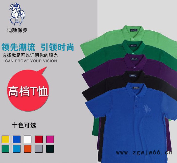 重庆迪驰保罗服装有限公司定制翻领短袖t恤diy班服制作logo  夏季t体恤衫工作服文化衫定制丝网印刷热转印图案文字图3