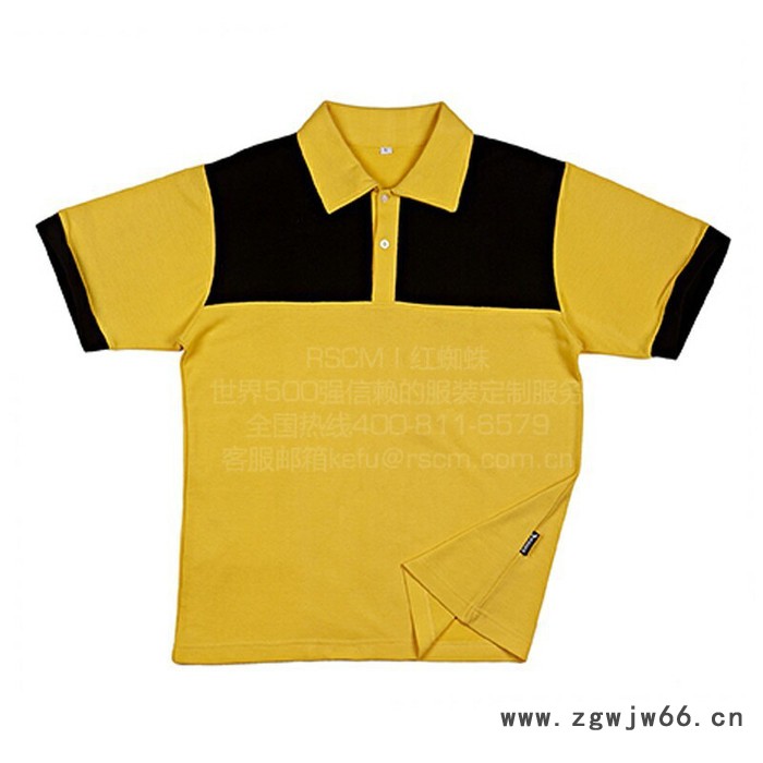 红蜘蛛（RSCM） PO13124  Polo衫北京服装加工 撞色款短袖衫来图贴牌 团体宣传工作服定制图3