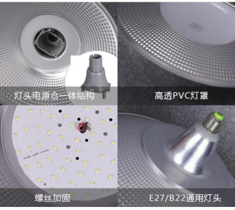 三防LED工矿灯仓库车间顶棚E27探照灯50 70 100瓦灯具工厂直销图2