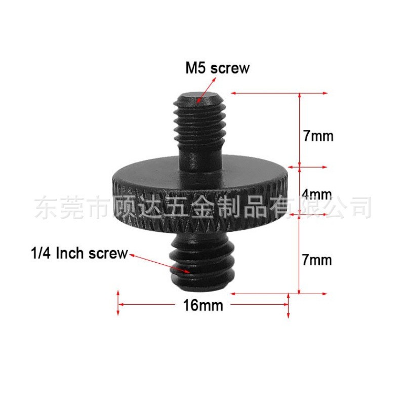 云台快装螺钉摄影器材配件3/8转1/4相机螺丝1/4转M5M8M10转接螺丝图2