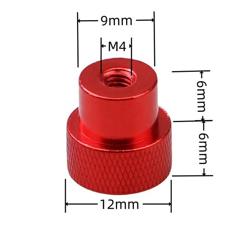 铝合金手拧台阶螺母M3M4M5M6 航拍机架调节螺母 CNC 滚花螺帽图2