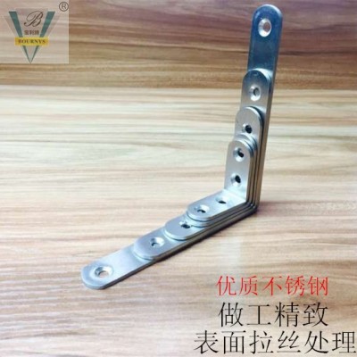 厂价批发 优质不锈钢角码 层板支架 拉丝支架 L型角码不锈钢支架
